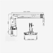 14 tonnás teherautóra szerelhető teleszkópdaru - TC350B